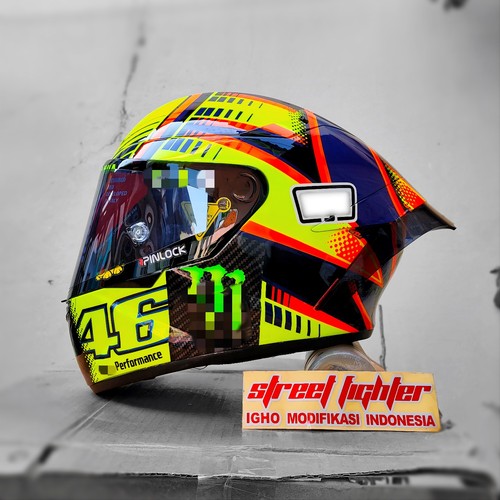 Custom painted helmet inspired - painted,
