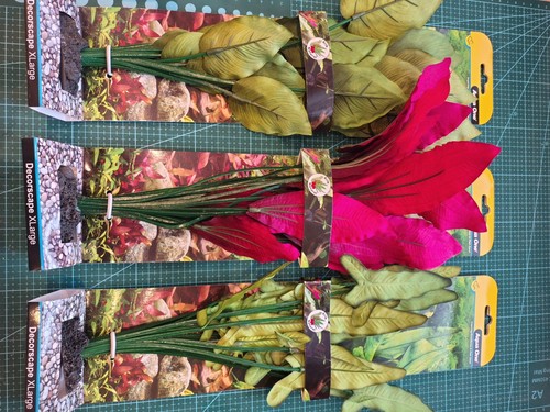 Aqua one silk plants plastic - silk,