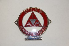 INSTITUTE OF ADVANCED MOTORISTS MOTOR CAR CLUB MASCOT EMBLEM BADGE REF B4P