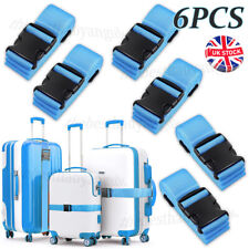 6pcs Adjustable Luggage Straps Suitcase Travel Baggage Belt Extra Strong Safety