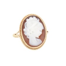 Vintage 9ct Gold Cameo Ring