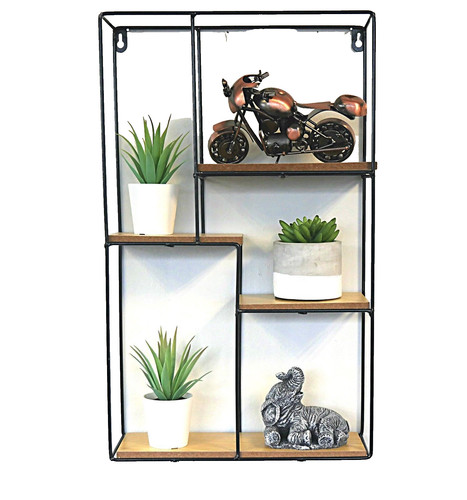 Hanging shelving unit display - shelving,