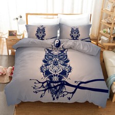 Owl abstract art pattern - 3d,
