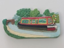 Canal Barge Magnet, Waterways, Narrow boats, Harvest Hamlet Collection 