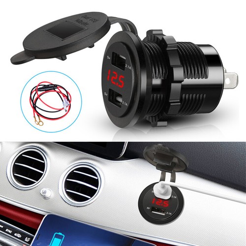 Car dual usb charger - car, 2.1a
