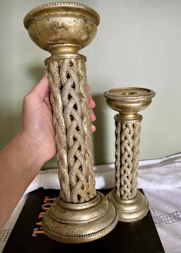Vintage pair tall braided - vintage,