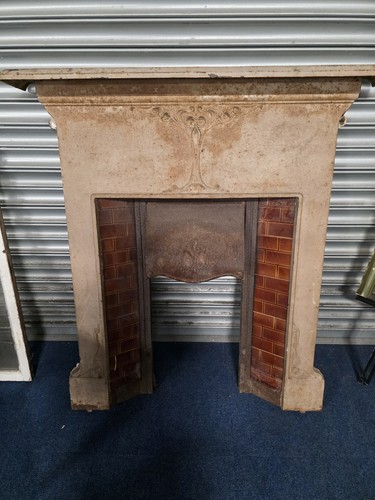 Antique cast iron fire - antique,