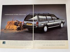 Original 1988 Austin Rover Montego Countryman Estate Magazine Advert Retro