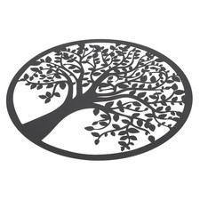 Metal Tree Of Life Wall Art Decor Stylish Hanging Plaque For Bedroom