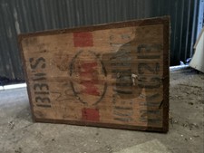 Vintage Wooden Tea Chest Crate (India, 1972-81) x6
