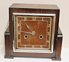 1930s Art Deco wooden mantel