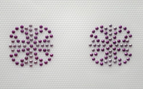 Purple diamante rhinestone - purple,