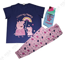 Womens Ladies Character Pyjamas Mummy Pig Peppa Pig Christmas Mum Gift Free Gift