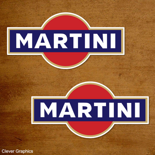 Martini racing stickers - racing, x2