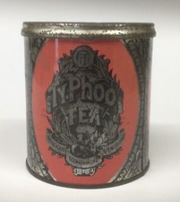 Typhoo Tea Vintage Tin, Sealed, Tea Caddy, Collectible Advertising.