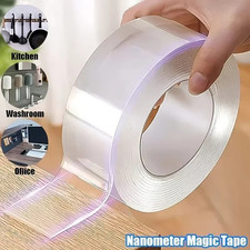 5M Heavy Duty Double-Sided Nano Tape Reusable Strong Stick Mounting Clear Tape