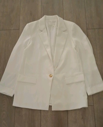 Zara white blazer - white,