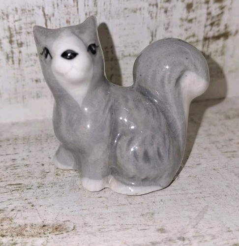 Szeiler grey ceramic squirrel - ceramic,