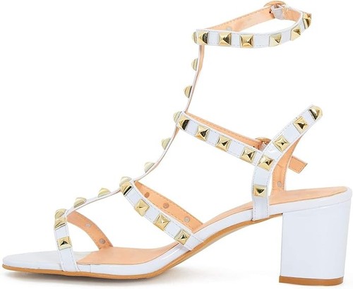 Womens studded block mid heel - womens,