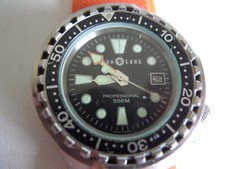 RARE AQUA LUNG 500m Professional Divers Watch WORKING ORDER