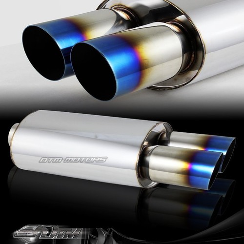 Dual blue burnt - 3", tip
