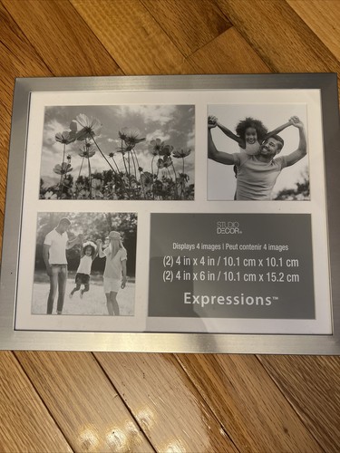 Photo frame silver 4x4 - frame, 2-4x4