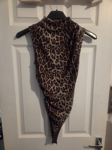 Shein leopard print high neck - leopard,
