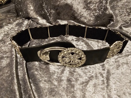 Black stretchy wide - black,