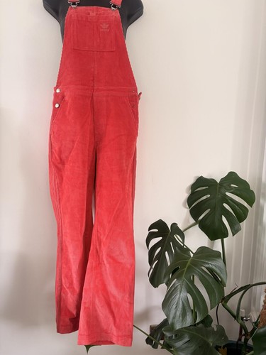 Adidas pink dungarees small