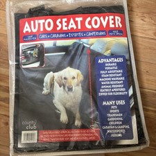 Country Club Seat Cover for Cars/Camper-vans  Hammock style- Black 150 x 145 New