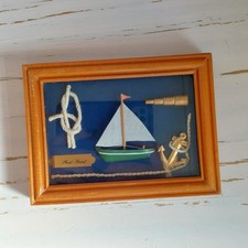 Nautical Shadow Box Sailboat