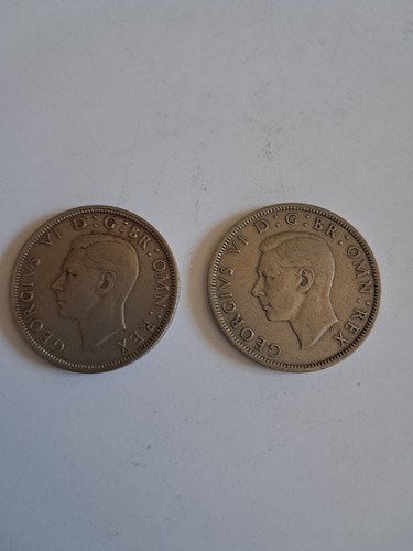King george half crown x2 - vi,