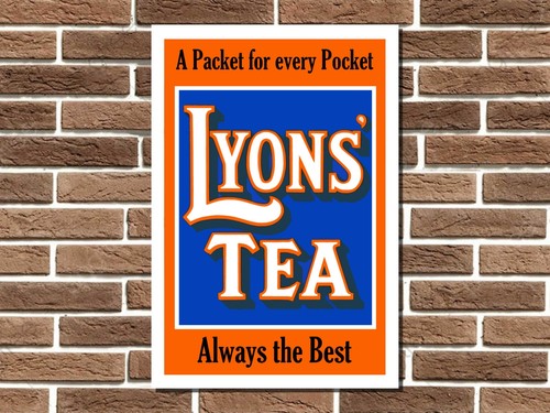 Lyons tea metal wall - tea,