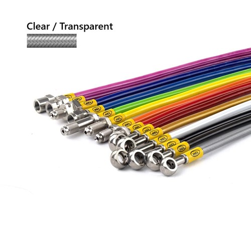 Clear hel clutch - clear, braided