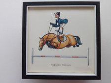Bryn Parry Horse Riding  / Show Jumping print 'The Point Of Suspension' FRAMED