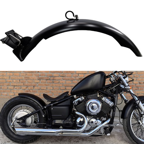 Black rear fender plate - black,