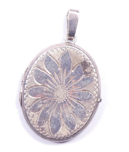 Vintage locket pendant - pendant, large