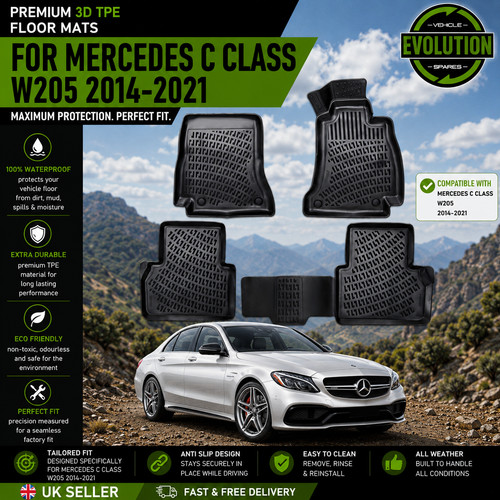Rubber floor mats - rubber, deep