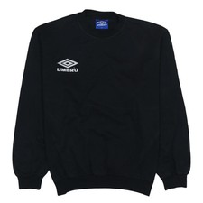 Umbro 90's Lightweight Crew Neck Sweatshirt XLarge Black