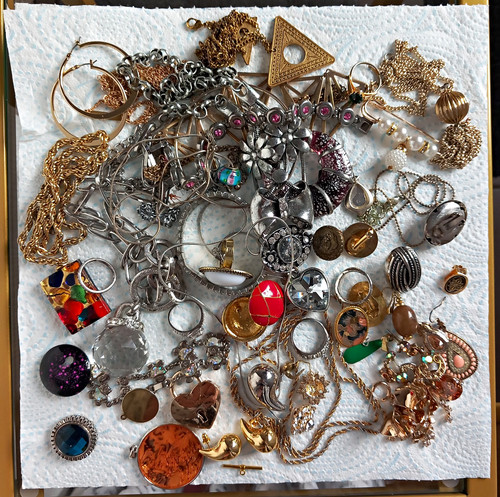 Huge vintage costume jewellery - huge,