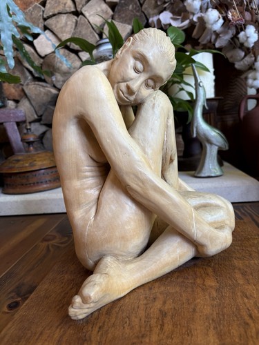 Large hand carved wooden - large,