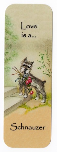 Schnauzer dog bookmark same - schnauzer,