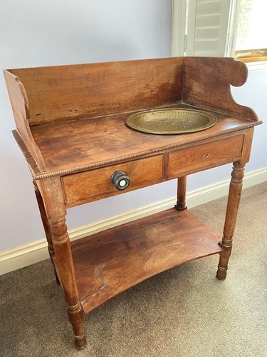 Antique wash stand wooden - wash, stand,