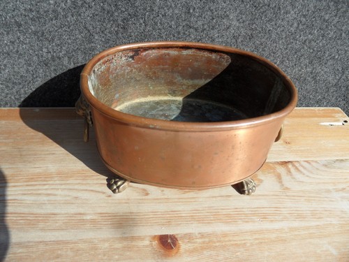 Antique french copper fish - french?,