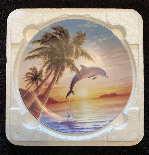 Sunrise bone china plate - sunrise,