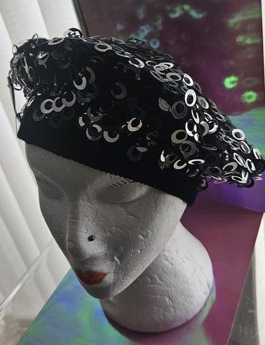 Ladies black silver sequin - black/silver,
