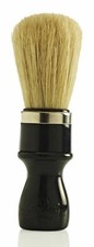 Omega 10098 98 Pure Bristle Shaving Brush - Black Handle