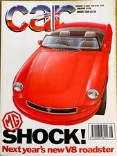 CAR MAGAZINE AUG-1991 -