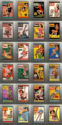 New 50s pin magazine fridge - pin, up