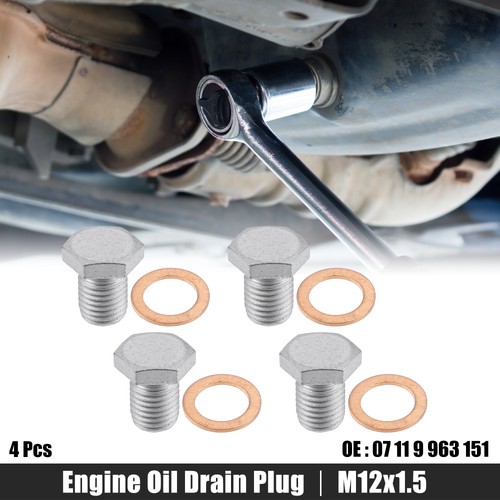 Pcs m12x1 steel engine oil - m12x1.5,